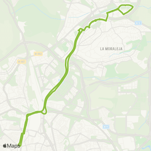Autobuses Interurbanos Madrid (Plaza Castilla)-Alcobendas (el Juncal) map