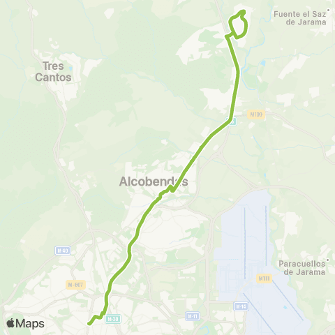 Autobuses Interurbanos Madrid (Plaza de Castilla)-Urb. Santo Domingo map