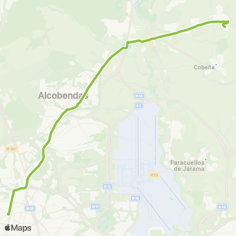 Autobuses Interurbanos Madrid (Plaza de Castilla)-Algete map