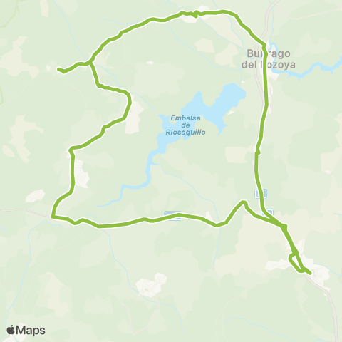 Autobuses Interurbanos Circular Buitrago-Gargantilla (por Lozoyuela) map