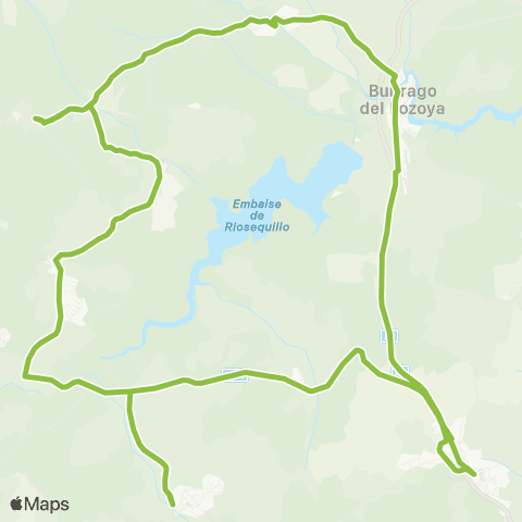 Autobuses Interurbanos Circular Buitrago-Gargantilla map