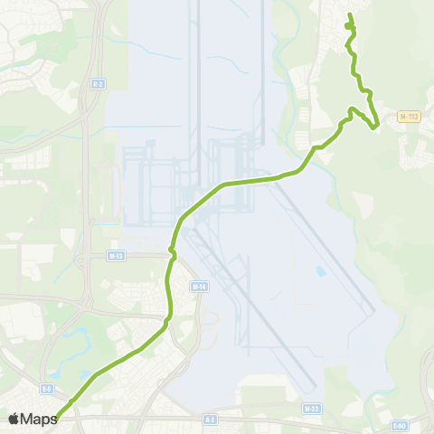 Autobuses Interurbanos Madrid (Canillejas) - Paracuellos map