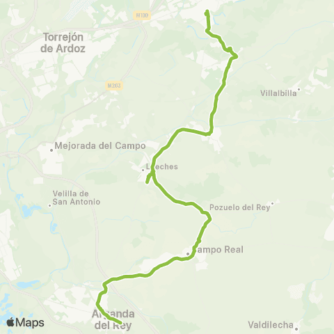 Autobuses Interurbanos Arganda del Rey-Alcalá de Henares map