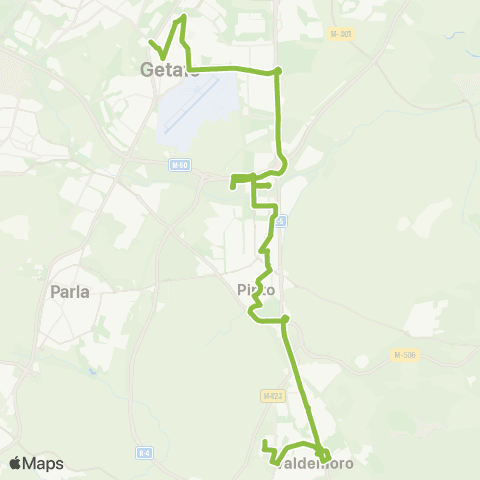 Autobuses Interurbanos Getafe-Valdemoro map