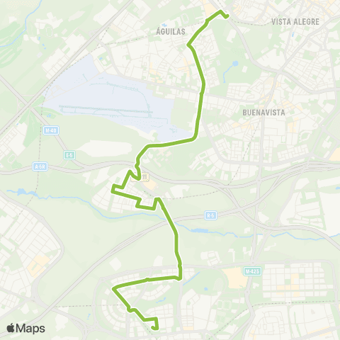 Autobuses Interurbanos Madrid (Aluche)-Leganés (San Nicasio) map