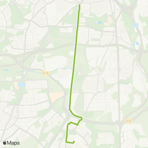 Autobuses Interurbanos Madrid (Plaza Elíptica)-Getafe (Barrio las Margaritas) map