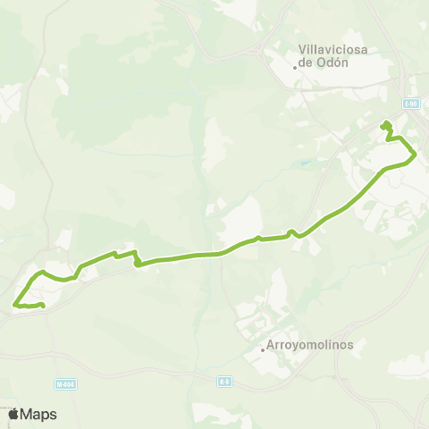 Autobuses Interurbanos Móstoles (Hospital Rey Juan Carlos) - Navalcarnero map