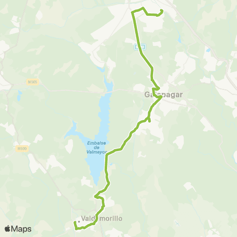 Autobuses Interurbanos Villalba (Estación)-Galapagar-Colmenarejo-Valdemorillo map