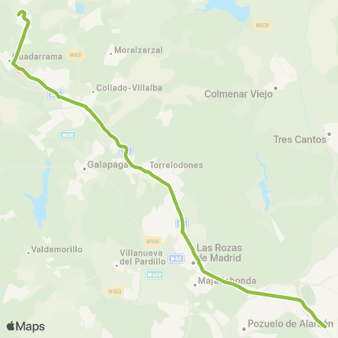 Autobuses Interurbanos Madrid (Moncloa)-los Molinos map