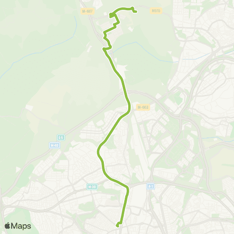 Autobuses Interurbanos Madrid (Plaza de Castilla)-Univ.Autónoma-Univ.Comillas map
