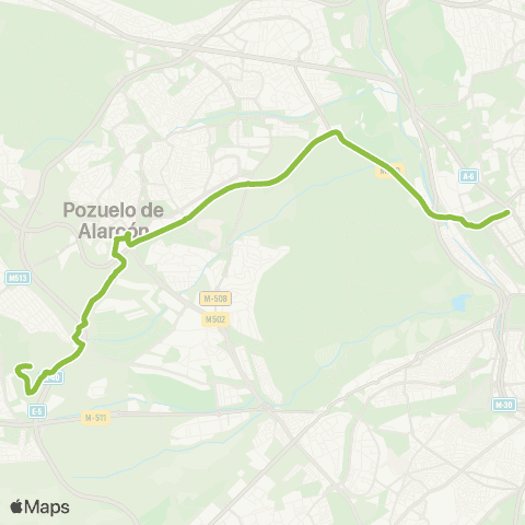 Autobuses Interurbanos Madrid (Moncloa) - Campus Upm Montegancedo map