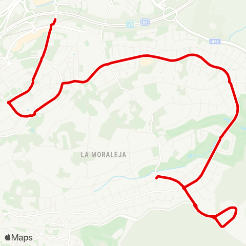Autobuses Urbanos Arroyo de la Vega-el Soto-la Moraleja map