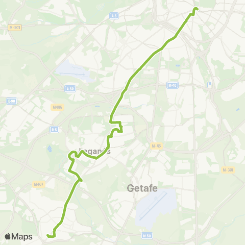 Autobuses Interurbanos Madrid (Atocha) - Fuenlabrada map
