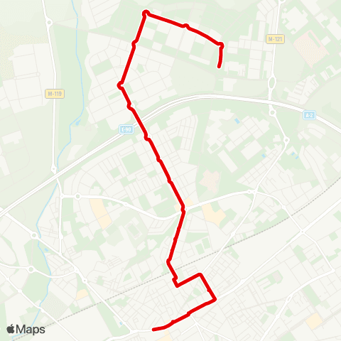 Autobuses Urbanos Via Complutense Centro - Espartales Norte map