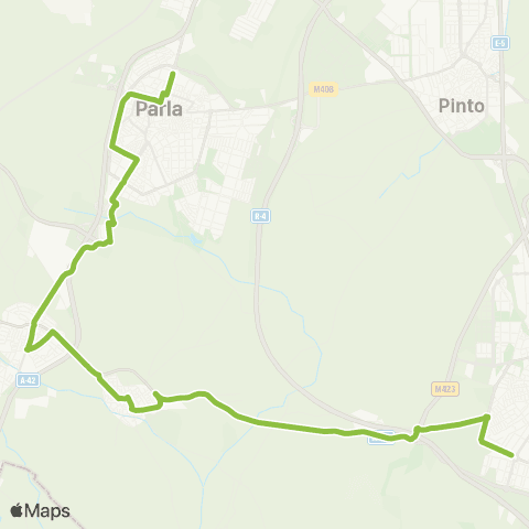 Autobuses Interurbanos Parla-Valdemoro map