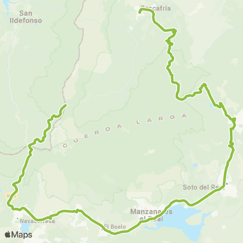 Autobuses Interurbanos Rascafría - Cotos map