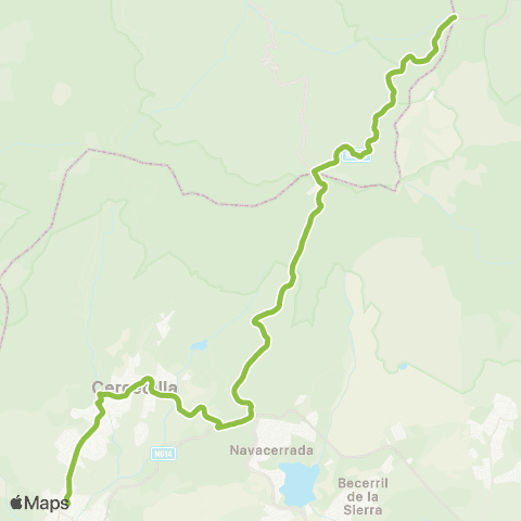 Autobuses Interurbanos Los Molinos - Cercedilla - Valdesquí map