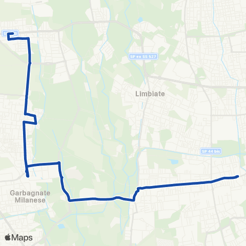 AirPullman Saronno FN-Solaro-Cesate-Garbagnate-Senago-Palazzolo M. FN map