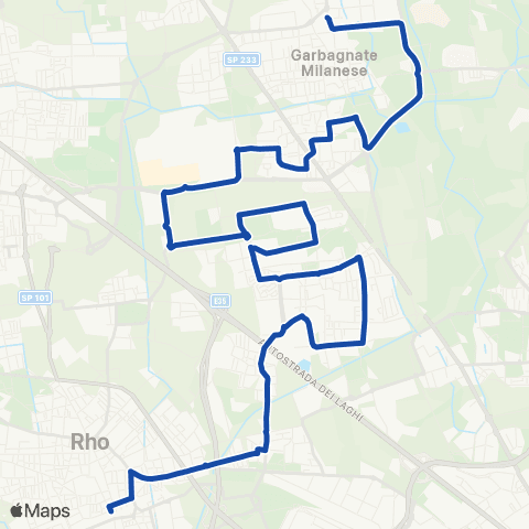 AirPullman Rho FS - Arese-Garbagnate M.SE FN map