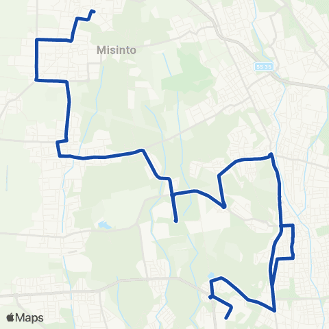 AirPullman Lazzate-Misinto-Cogliate-Seveso-Cesano M.-Limbiate M. map