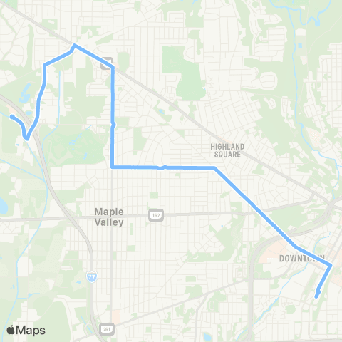 Akron Metro Delia / White Pond map