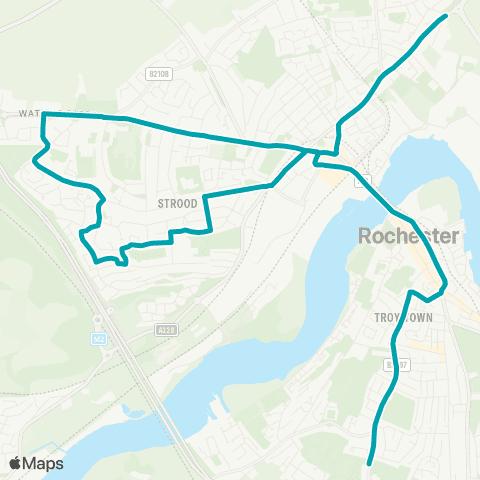 Arriva Kent and Surrey Breton Rd - The Sans Pareil For Maritime Academy map
