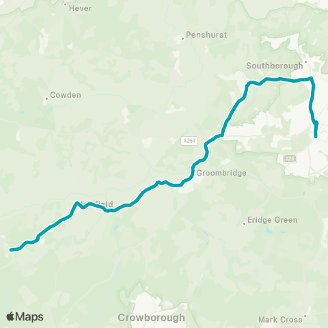 Arriva Kent and Surrey Church - Railway Station map