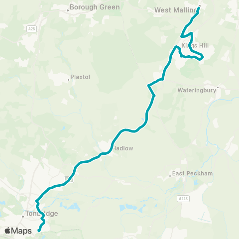 Arriva Kent and Surrey High Street - King's Road map