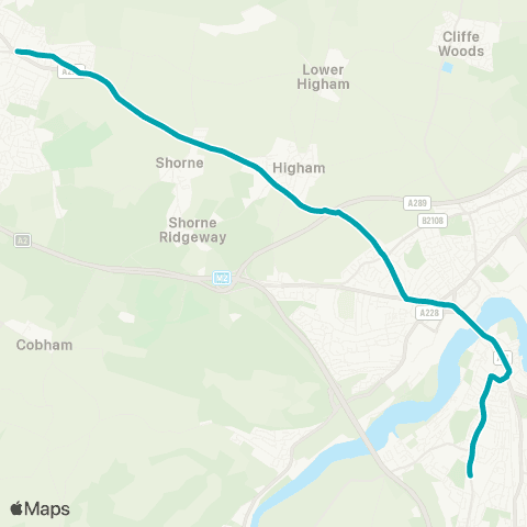 Arriva Kent and Surrey Grammar Schools - Lion Garage map
