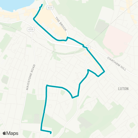 Arriva Kent and Surrey Waterfront Bus Station - Chatham Grove map