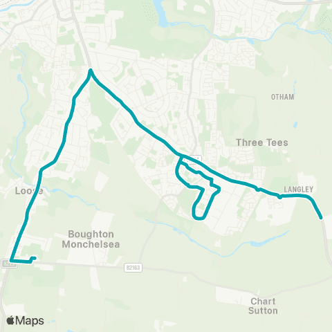 Arriva Kent and Surrey The Potting Shed - Cornwallis Academy map