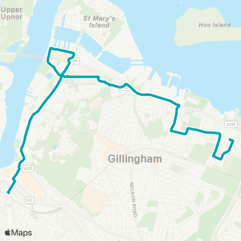 Arriva Kent and Surrey Chatham Railway Station - The Strand map