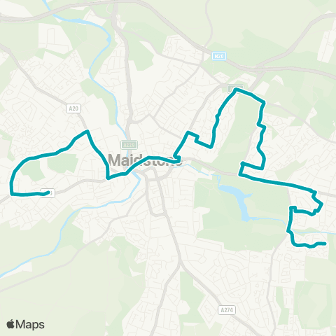 Arriva Kent and Surrey The Hundred of Hoo Academy Grounds - Lapwing Rd map
