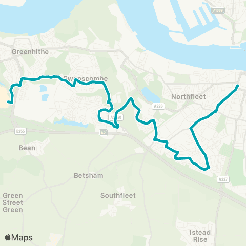 Arriva Kent and Surrey Bus Station - Barrack Row map