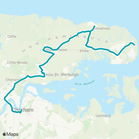 Arriva Kent and Surrey Lapwing Road - Waterfront Bus Station map