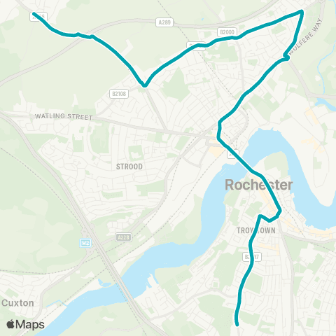 Arriva Kent and Surrey Forge Lane - Grammar Schools map
