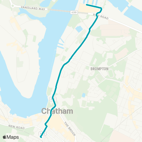 Arriva Kent and Surrey Chatham Railway Sta - Dockside Outlet map