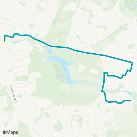 Arriva Kent and Surrey Pennine Way - Chequers Bus Station map
