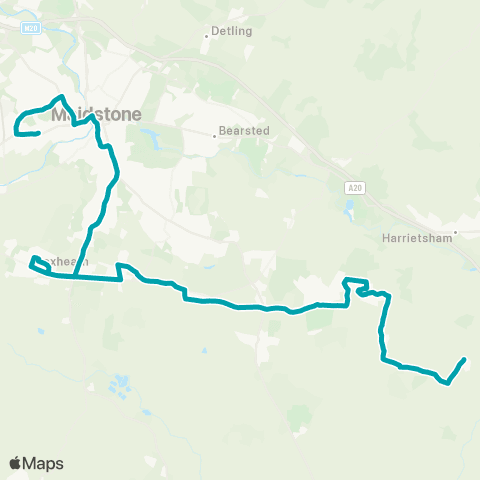 Arriva Kent and Surrey King Street - Spice Lounge map