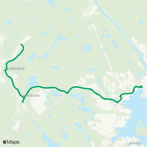 AKT - Agder kollektivtrafikk Kristiansand - Stokkeland map
