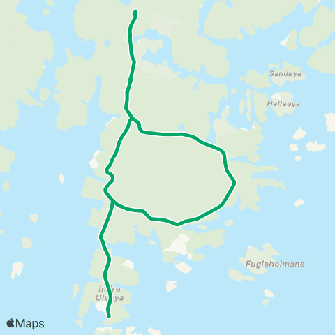 AKT - Agder kollektivtrafikk Høvåg Sk-Ulvøysund-Skottevig map