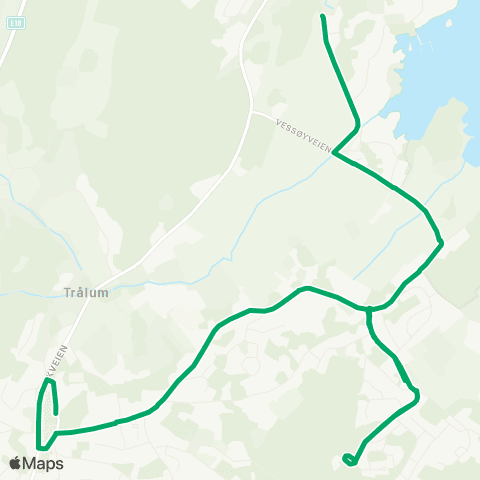 AKT - Agder kollektivtrafikk Feviktoppen-Haugenes map