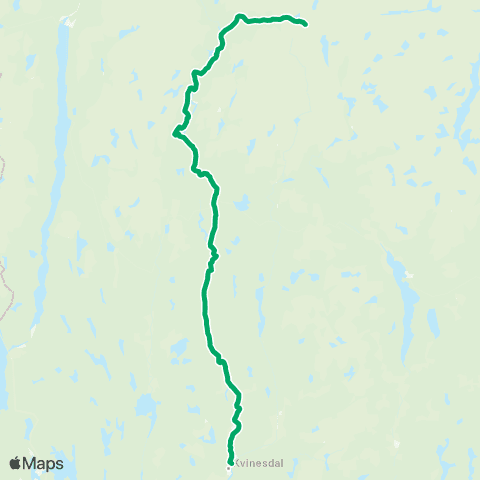 AKT - Agder kollektivtrafikk Liknes - Kvinlog map