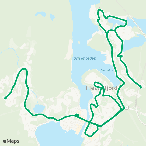 AKT - Agder kollektivtrafikk Bybuss Flekkefjord map