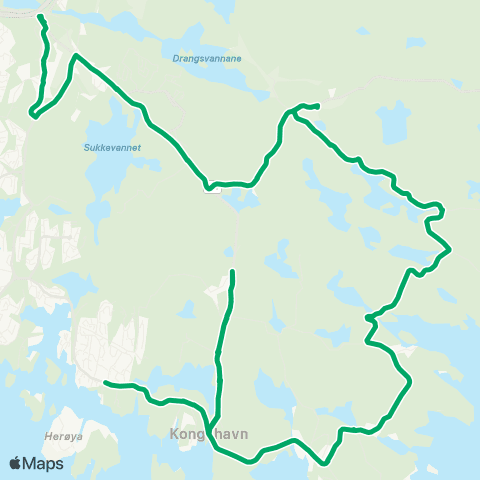 AKT - Agder kollektivtrafikk Ytre Randesund-Kongsgård II-Kr map