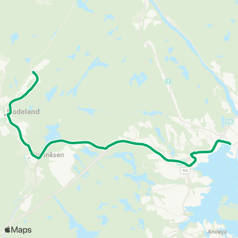 AKT - Agder kollektivtrafikk Nattbuss Songdalen map