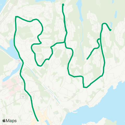 AKT - Agder kollektivtrafikk Jovannslia-Arendal-Stoa-Myra map