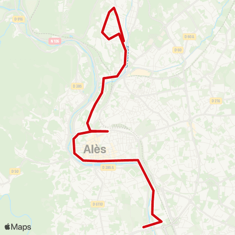 Ales'Y Tamaris - la Miraillette map