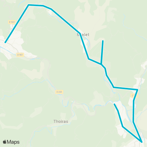 Ales'Y Navette des Gardons map