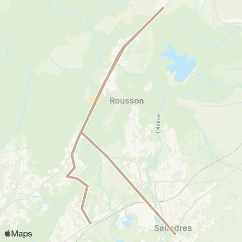 Ales'Y Allegre - Salindres map